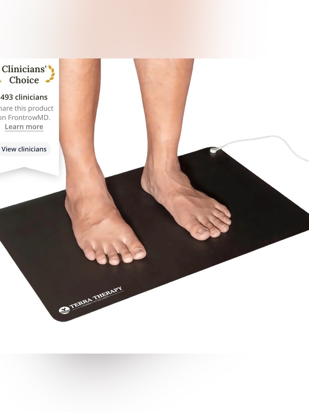therapy Black Grounding Mat for Home Wellness